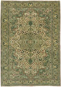 Vintage Turkish Hand-Knotted Rug - 6' 8" x 9' 5" (80" x 113")
