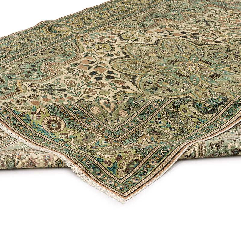 El Dokuma Vintage Halı - 204 cm x 288 cm - K0087340