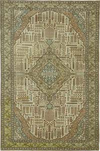 Vintage Turkish Hand-Knotted Rug - 6' 6" x 9' 6" (78" x 114")