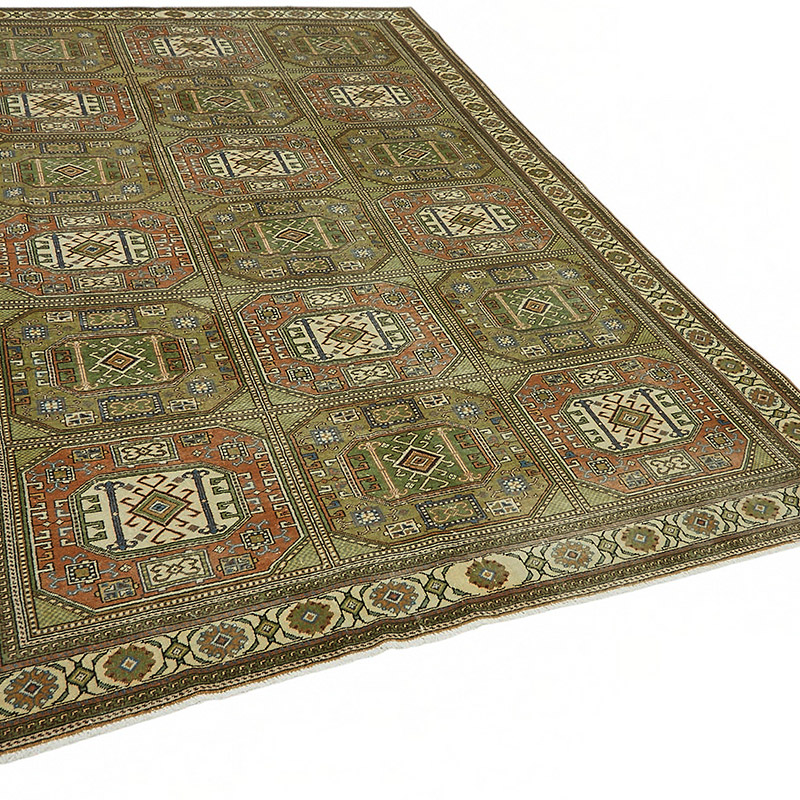 Vintage Turkish Hand-Knotted Rug - 6' 5" x 9' 5" (77" x 113") - K0087343