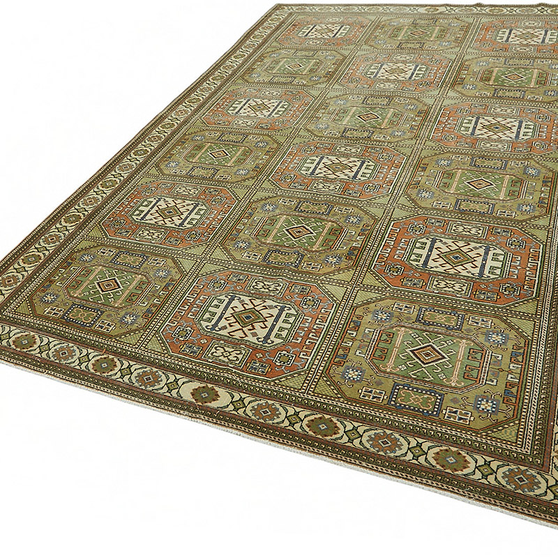 Vintage Turkish Hand-Knotted Rug - 6' 5" x 9' 5" (77" x 113") - K0087343