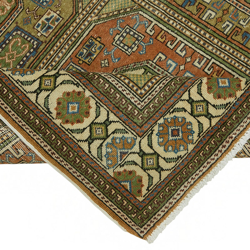 Vintage Turkish Hand-Knotted Rug - 6' 5" x 9' 5" (77" x 113") - K0087343
