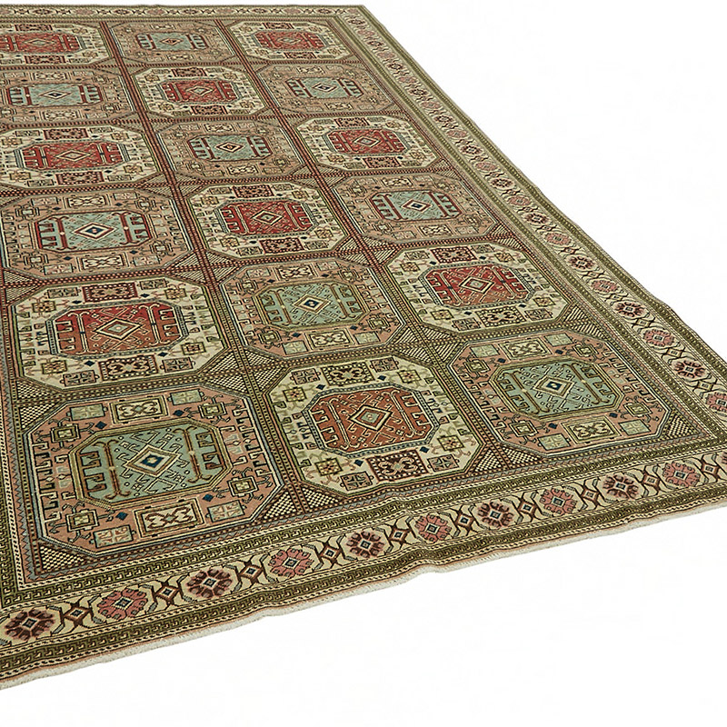 Vintage Turkish Hand-Knotted Rug - 6' 6" x 10'  (78" x 120") - K0087344