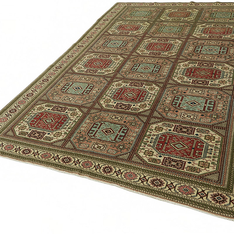 Vintage Turkish Hand-Knotted Rug - 6' 6" x 10'  (78" x 120") - K0087344