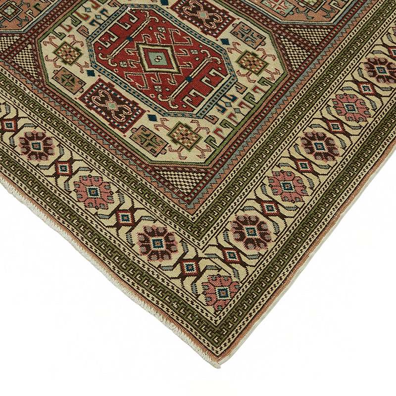Vintage Turkish Hand-Knotted Rug - 6' 6" x 10'  (78" x 120") - K0087344