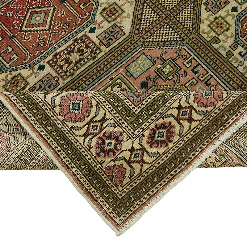 Vintage Turkish Hand-Knotted Rug - 6' 6" x 10'  (78" x 120") - K0087344