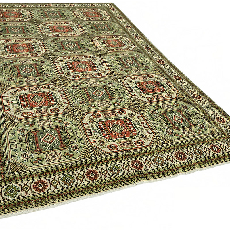 Alfombra Vintage Turca Anudada a Mano - K0087345