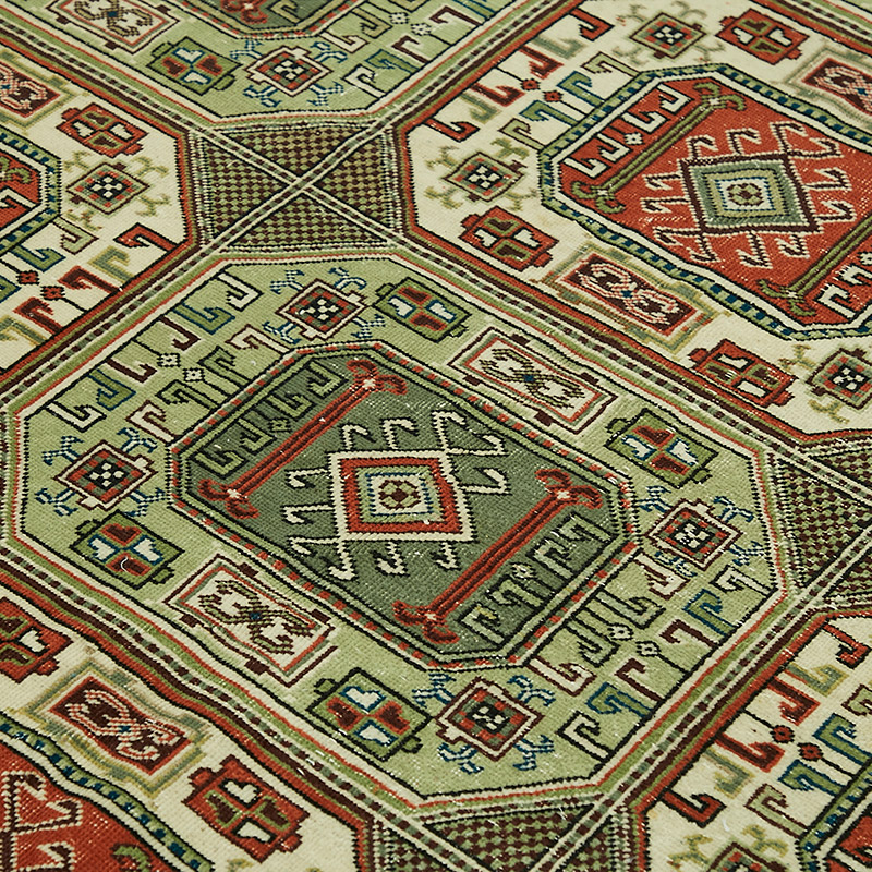 Alfombra Vintage Turca Anudada a Mano - K0087345