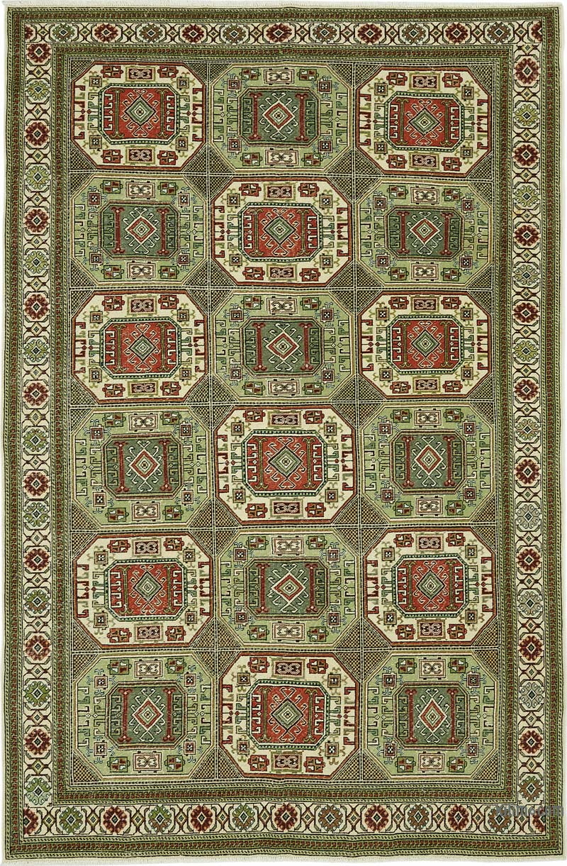 Alfombra Vintage Turca Anudada a Mano - K0087345