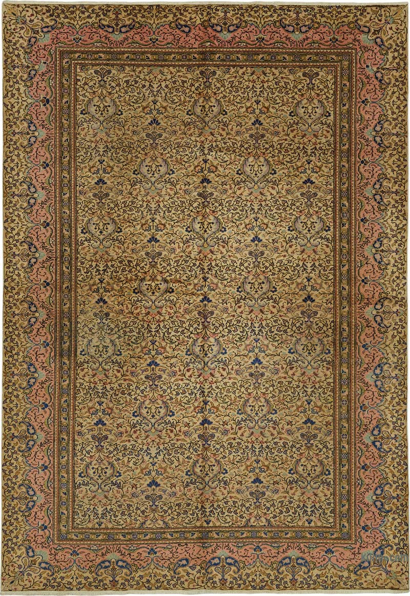 Alfombra Vintage Turca Anudada a Mano - K0087346