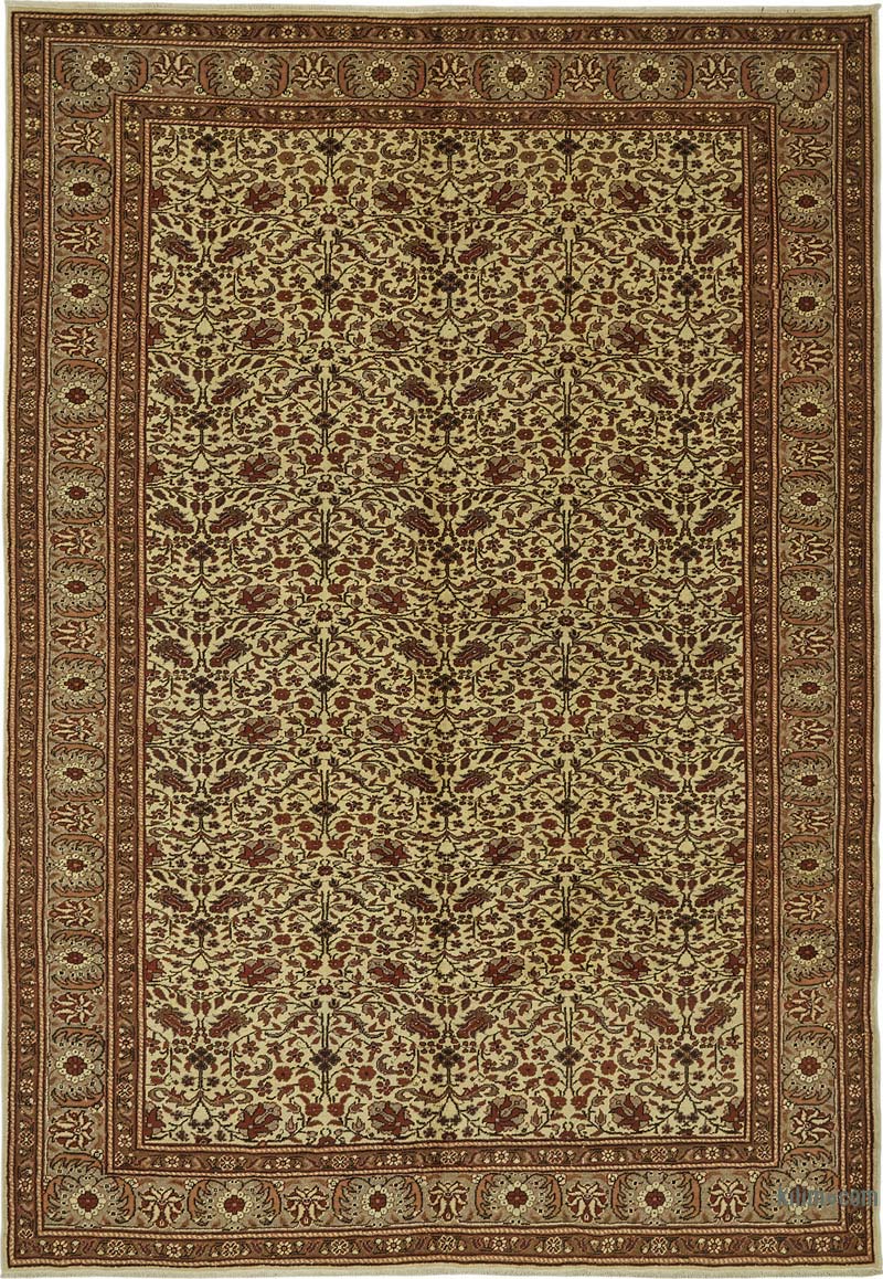 Alfombra Vintage Turca Anudada a Mano - K0087347
