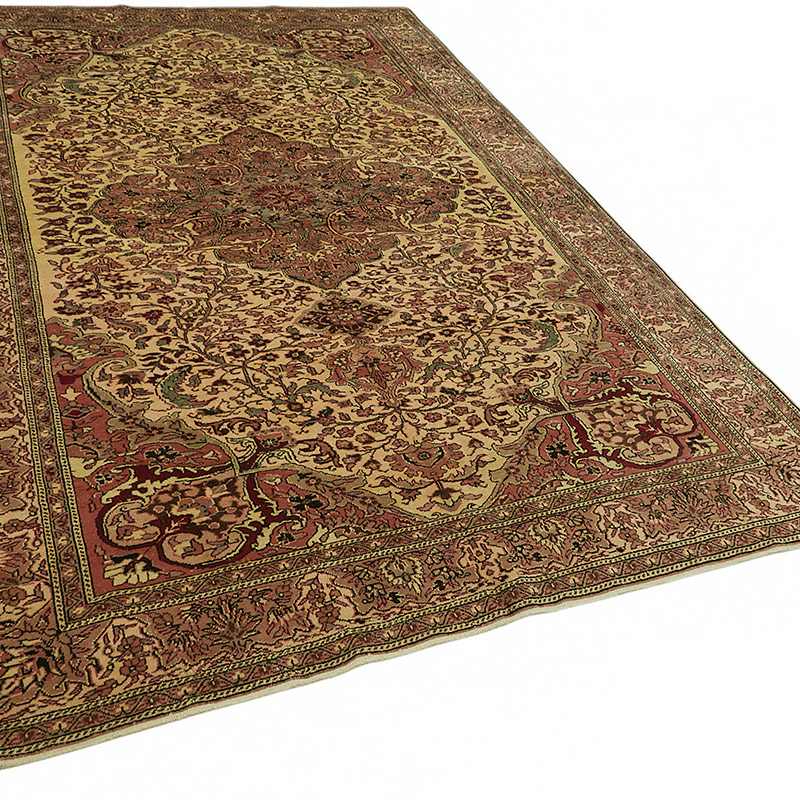 Vintage Turkish Hand-Knotted Rug - 6' 4" x 9' 8" (76" x 116") - K0087348