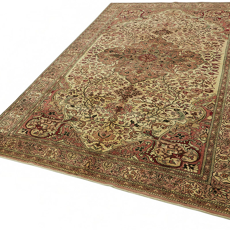 Vintage Turkish Hand-Knotted Rug - 6' 4" x 9' 8" (76" x 116") - K0087348