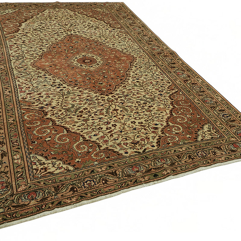 Vintage Turkish Hand-Knotted Rug - 6' 7" x 9' 11" (79" x 119") - K0087349