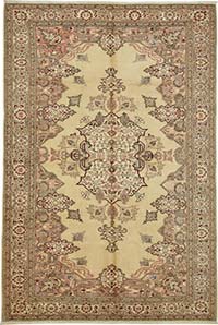 Vintage Turkish Hand-Knotted Rug - 6' 6" x 9' 5" (78" x 113")