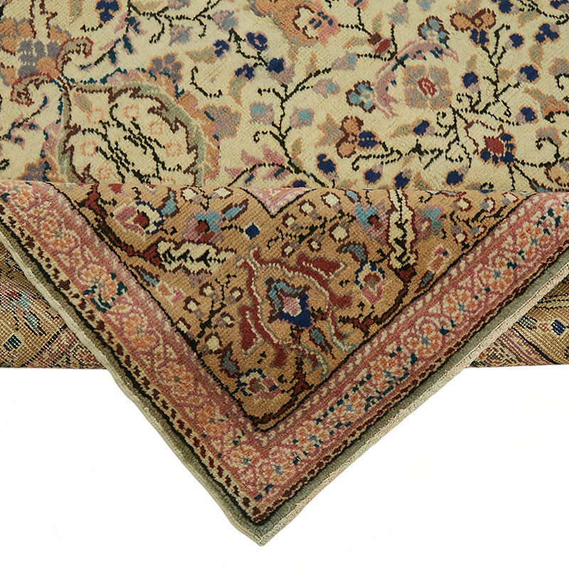 Vintage Turkish Hand-Knotted Rug - 6' 6" x 9' 5" (78" x 113") - K0087352
