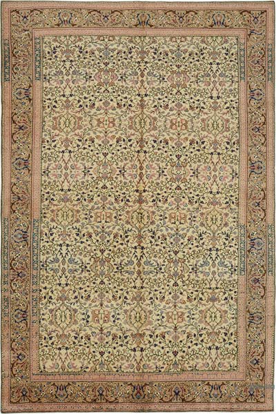 Vintage Turkish Hand-Knotted Rug - 6' 6" x 9' 5" (78" x 113")