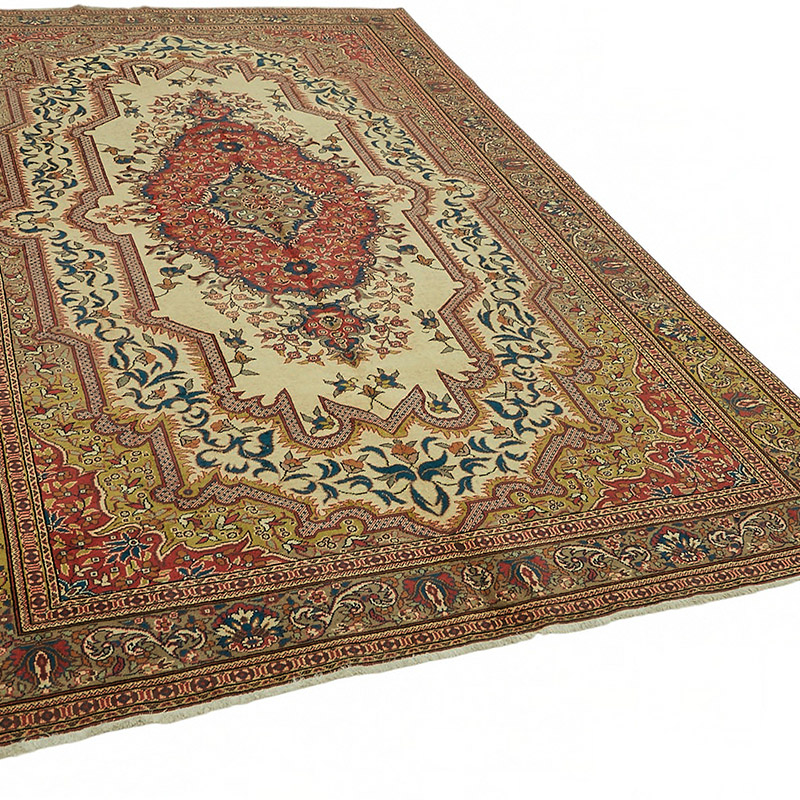 Vintage Turkish Hand-Knotted Rug - 6' 6" x 9' 9" (78" x 117") - K0087353