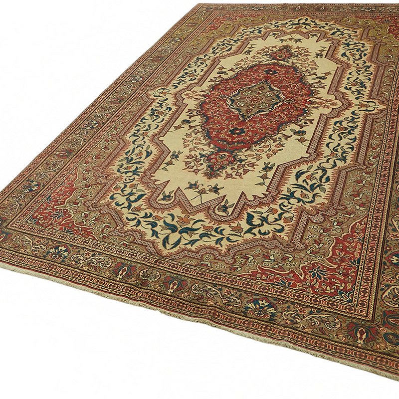 Vintage Turkish Hand-Knotted Rug - 6' 6" x 9' 9" (78" x 117") - K0087353