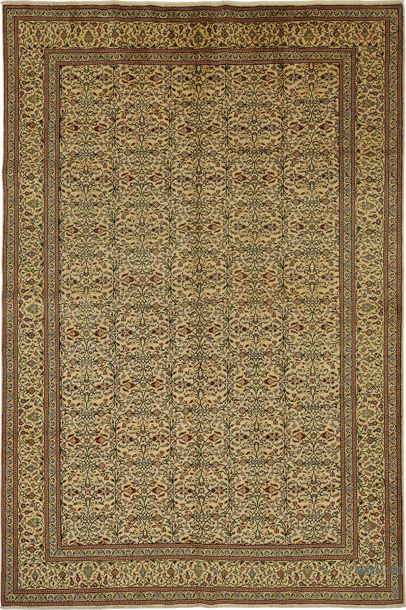 Alfombra Vintage Turca Anudada a Mano - K0087355