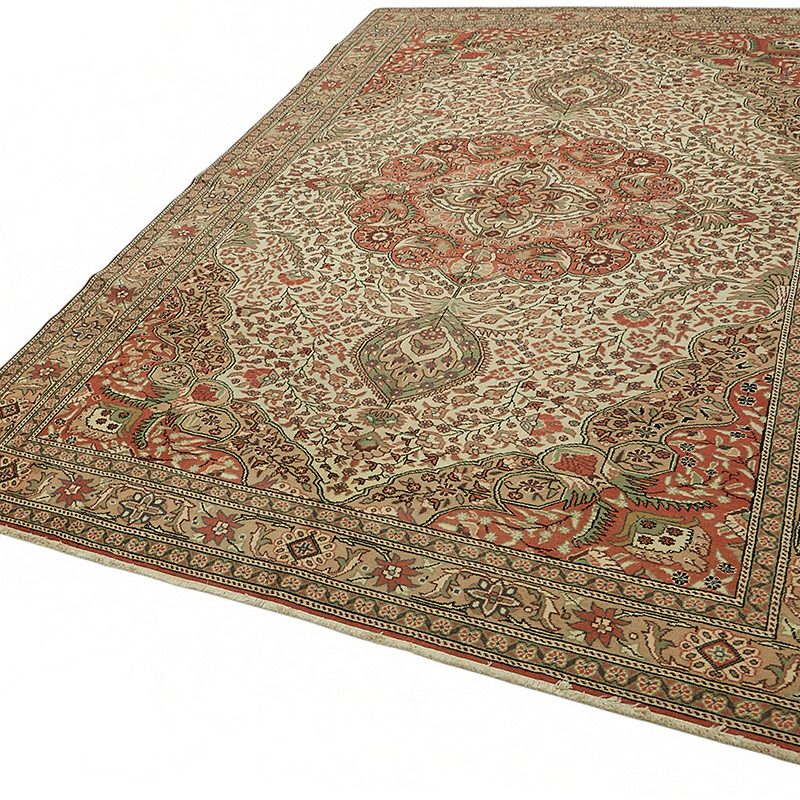 Alfombra Vintage Turca Anudada a Mano - K0087356