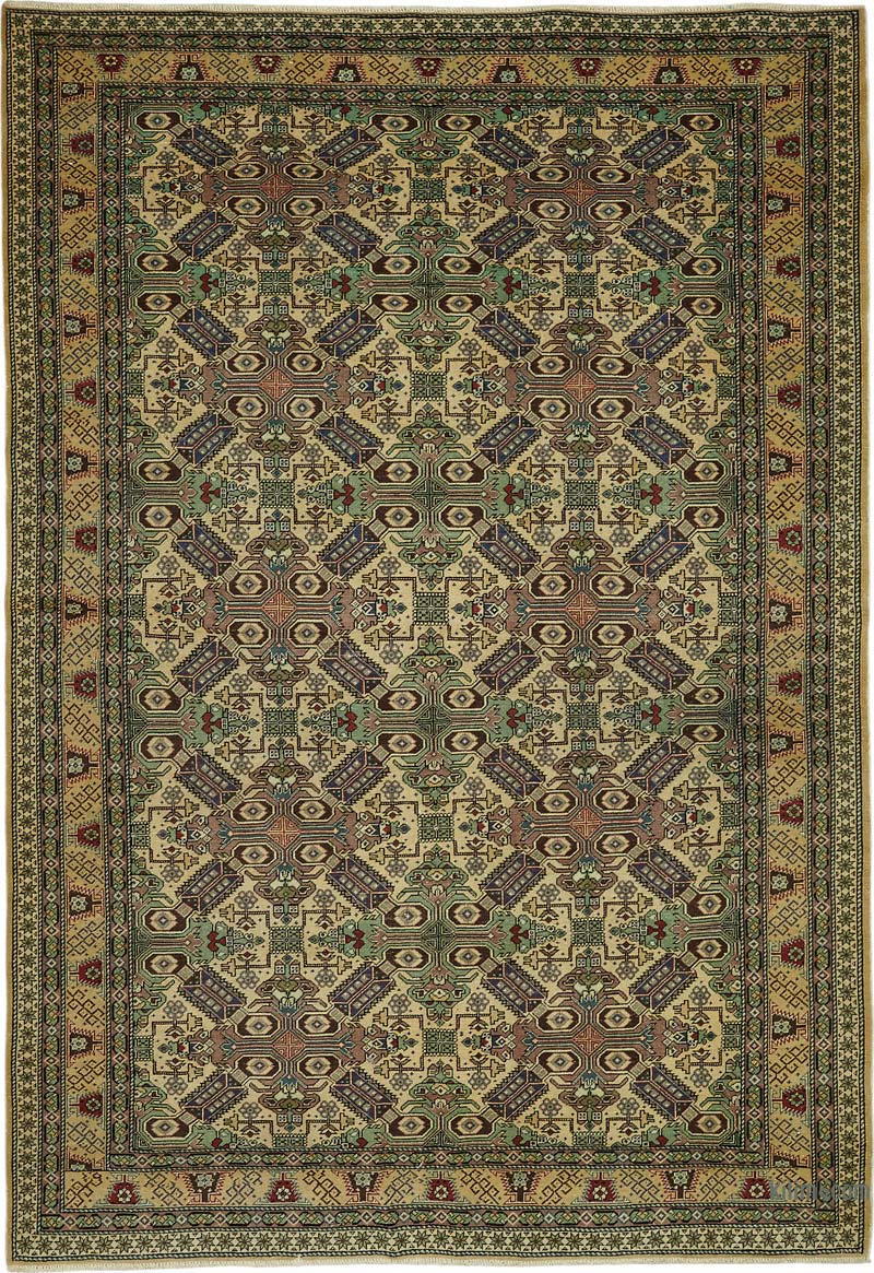 El Dokuma Vintage Halı - K0087357