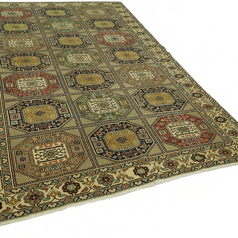 Vintage Turkish Hand-Knotted Rug - 6' 6" x 10'  (78" x 120") - K0087358