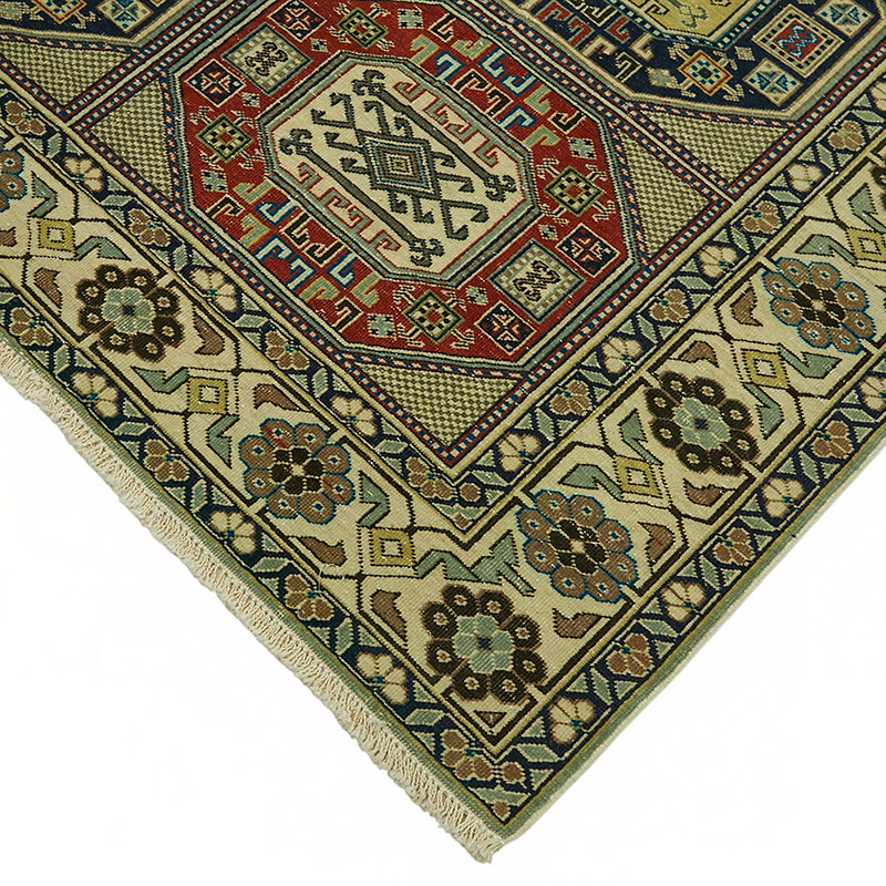 Vintage Turkish Hand-Knotted Rug - 6' 6" x 10'  (78" x 120") - K0087358