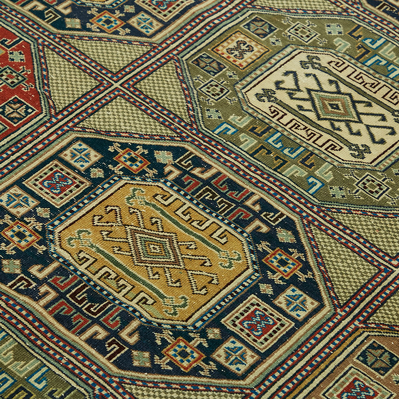 Vintage Turkish Hand-Knotted Rug - 6' 6" x 10'  (78" x 120") - K0087358