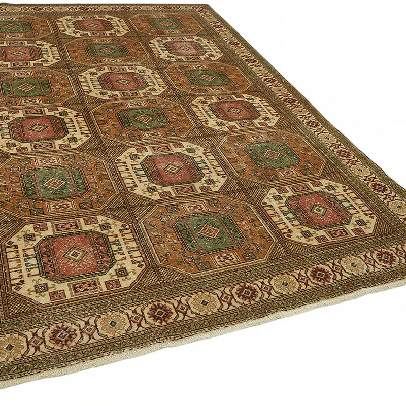 Alfombra Vintage Turca Anudada a Mano - K0087359