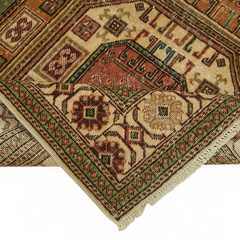 Alfombra Vintage Turca Anudada a Mano - K0087359