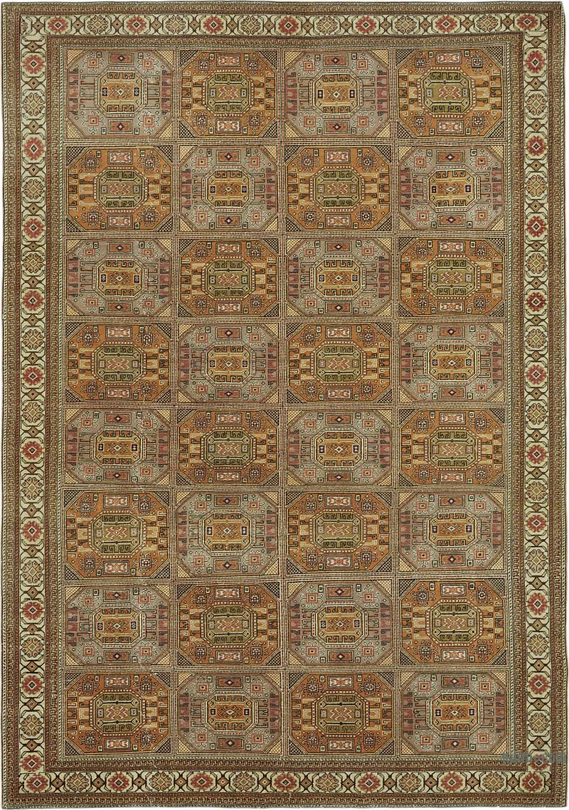 Vintage Turkish Hand-Knotted Rug - 6' 6" x 9' 3" (78" x 111") - K0087360