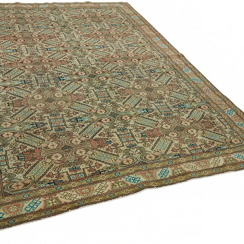 Vintage Turkish Hand-Knotted Rug - 6' 6" x 9' 6" (78" x 114") - K0087362