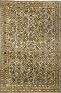 Vintage Turkish Hand-Knotted Rug - 6' 5" x 9' 6" (77" x 114")