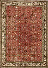 Vintage Turkish Hand-Knotted Rug - 6' 6" x 9' 1" (78" x 109")