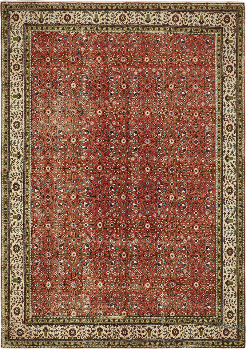 Alfombra Vintage Turca Anudada a Mano - K0087366