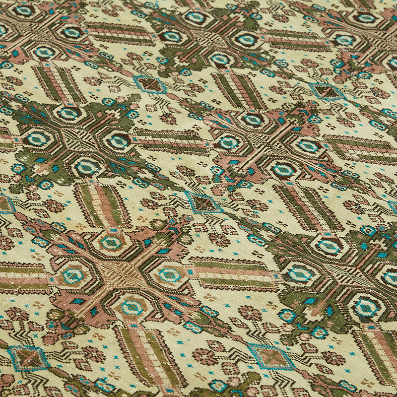 Vintage Turkish Hand-Knotted Rug - 6' 5" x 9' 4" (77" x 112") - K0087368