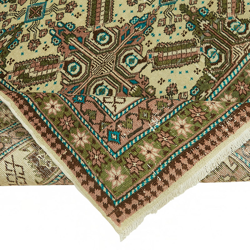 Vintage Turkish Hand-Knotted Rug - 6' 5" x 9' 4" (77" x 112") - K0087368