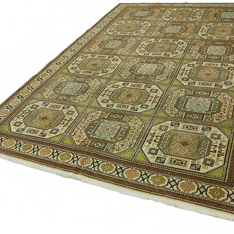 Alfombra Vintage Turca Anudada a Mano - K0087371
