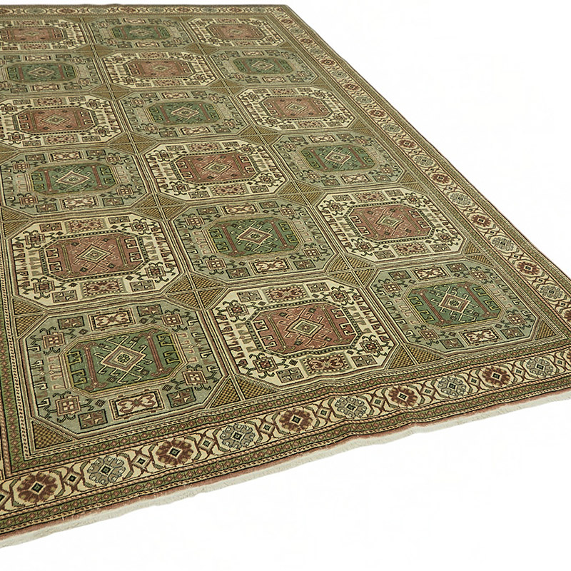 Alfombra Vintage Turca Anudada a Mano - K0087372