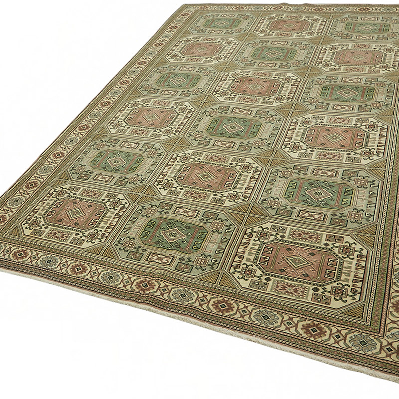 Alfombra Vintage Turca Anudada a Mano - K0087372