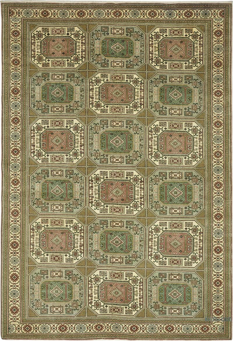 Alfombra Vintage Turca Anudada a Mano - K0087372