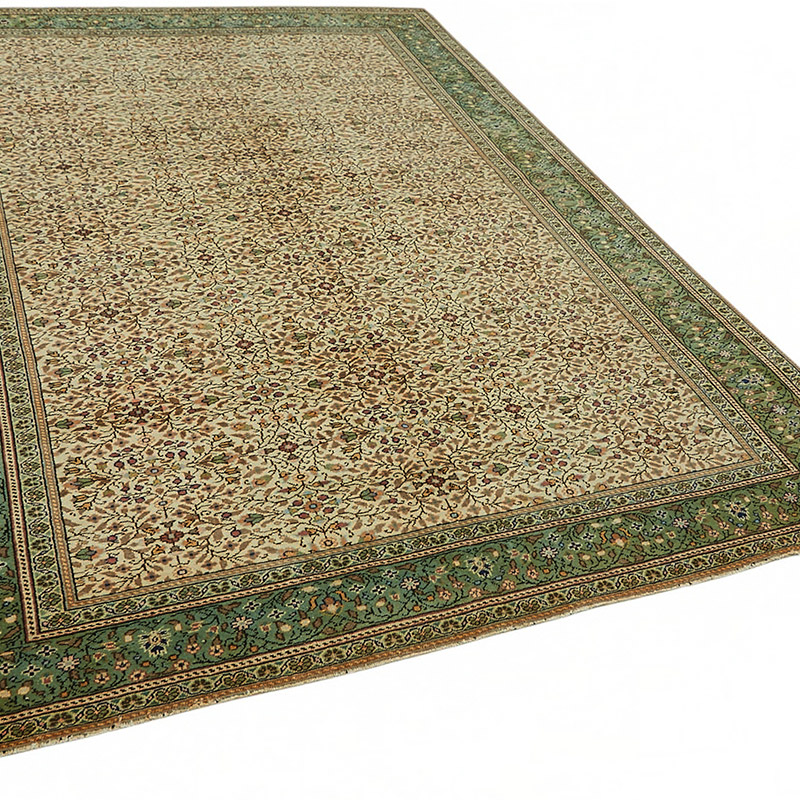 Vintage Turkish Hand-Knotted Rug - 6' 5" x 9' 4" (77" x 112") - K0087376