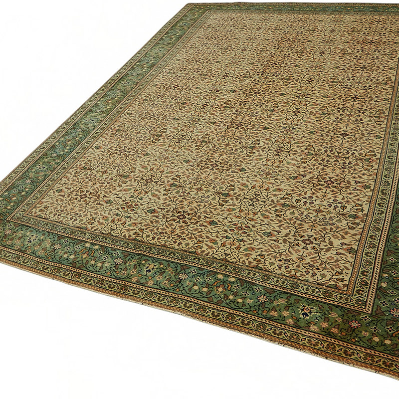 Vintage Turkish Hand-Knotted Rug - 6' 5" x 9' 4" (77" x 112") - K0087376