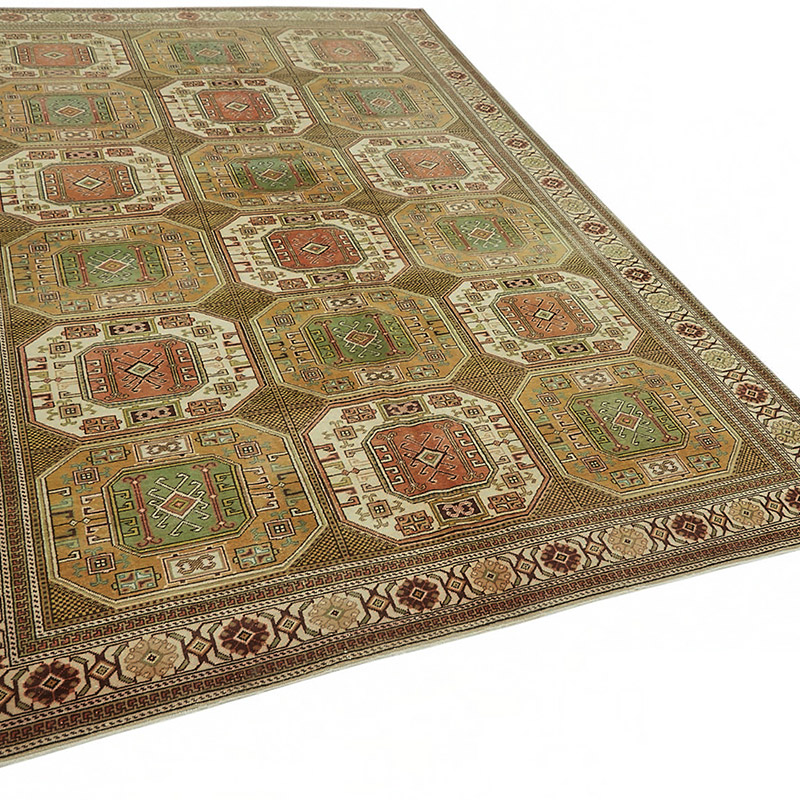 Alfombra Vintage Turca Anudada a Mano - K0087377