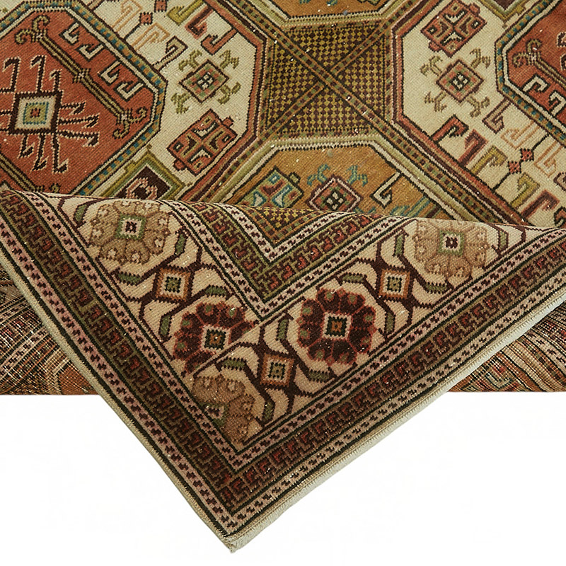 Alfombra Vintage Turca Anudada a Mano - K0087377