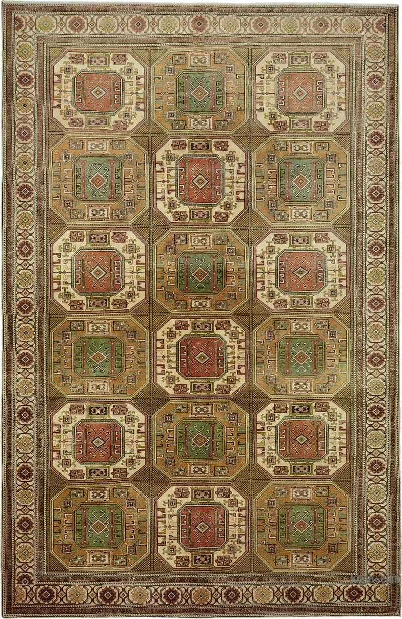 Alfombra Vintage Turca Anudada a Mano - K0087377