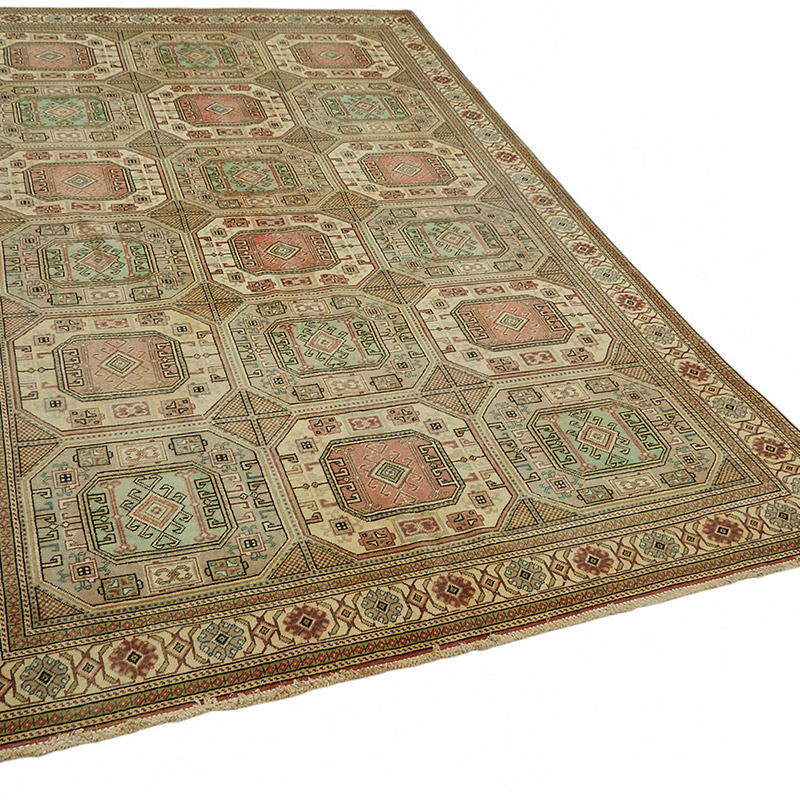 Vintage Turkish Hand-Knotted Rug - 6' 8" x 9' 10" (80" x 118") - K0087378