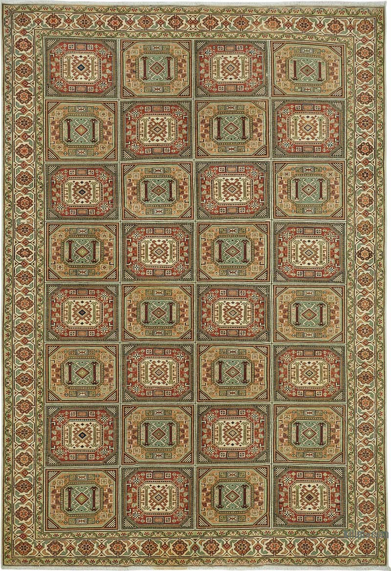 Vintage Turkish Hand-Knotted Rug - 6' 6" x 9' 5" (78" x 113") - K0087380