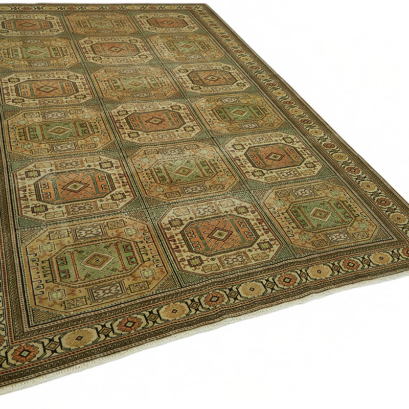 Vintage Turkish Hand-Knotted Rug - 6' 5" x 9' 7" (77" x 115") - K0087381